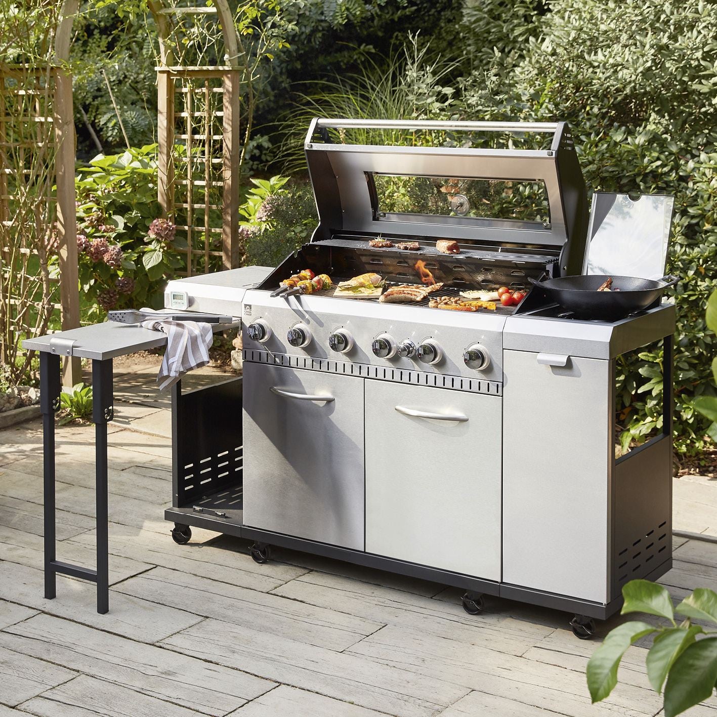 Rexon cooK 6.1 Gas BBQ - Stainless Steel & Weatherproof Cover
