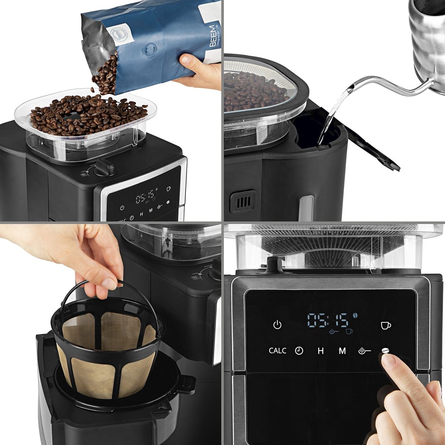 FRESH-AROMA-PERFECT III Filter Coffee Machine with Grinder - Duo