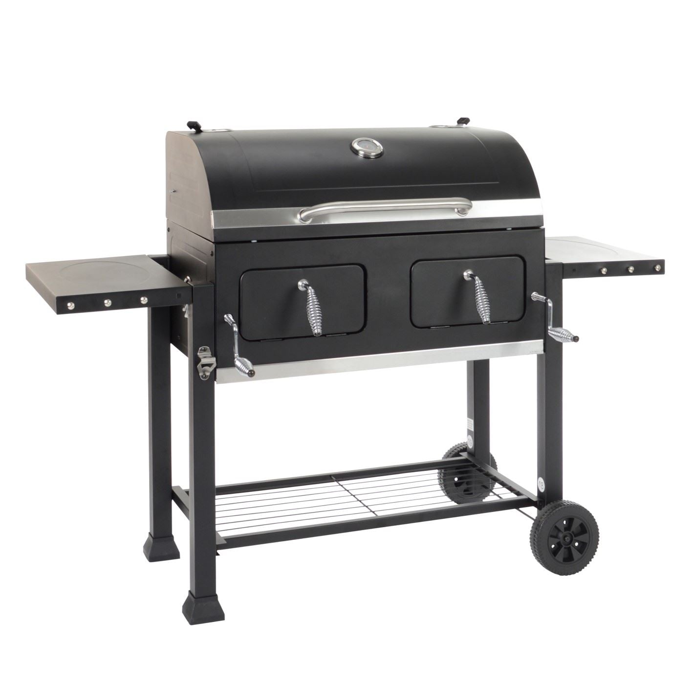XXL Broiler Charcoal BBQ (Cast-Iron Grill) & Weatherproof cover